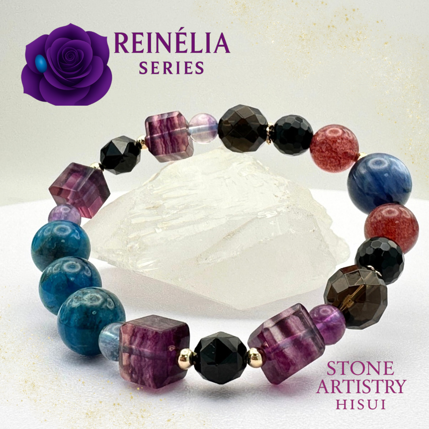 Reinélia Purple Rose Bracelet